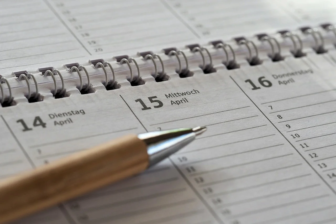 kalender perencanaan mingguan