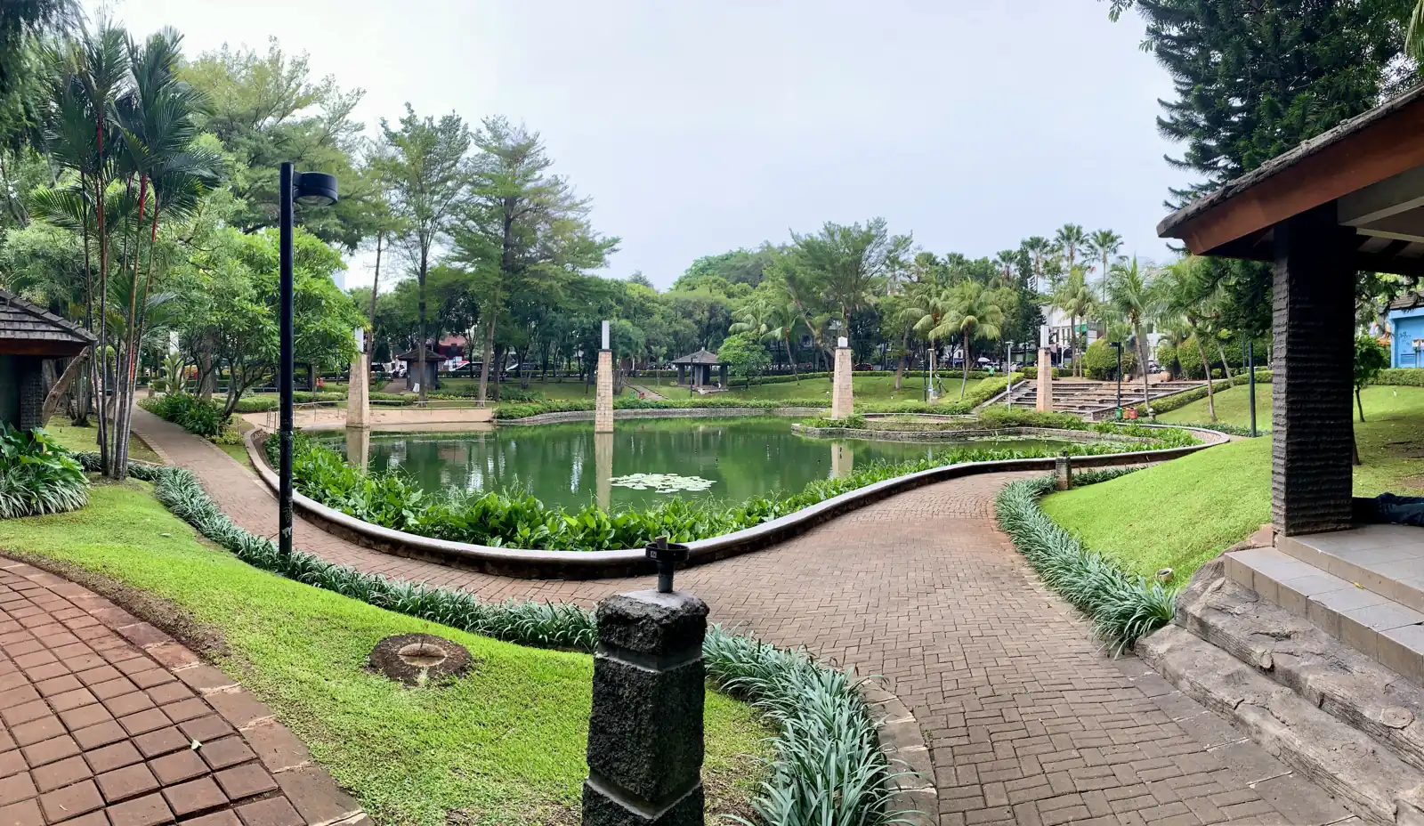 kolam Taman Ayodya yang kini bagian Taman Bendera Pusaka